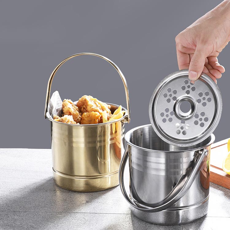 アイスバケット 実用 クーラー 溶けない 耐久性 酒 アイスペール アイスバケット ハンドル付き 大容量 保冷容器 1.6L 氷入れ ステンレス 持ち運び 氷バケツ 業務用 ワイン