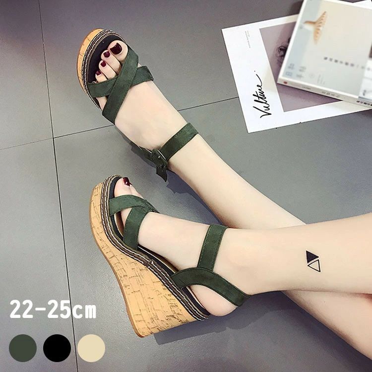 ソール ウェッジ レディース 厚底 シューズ レディース 疲れない サンダル 美脚 夏 靴 コンフォートサンダル レディース 歩きやすい 厚底サンダル 軽量 婦人 サンダルミュール サンダル サマーサンダル ウェッジソール
