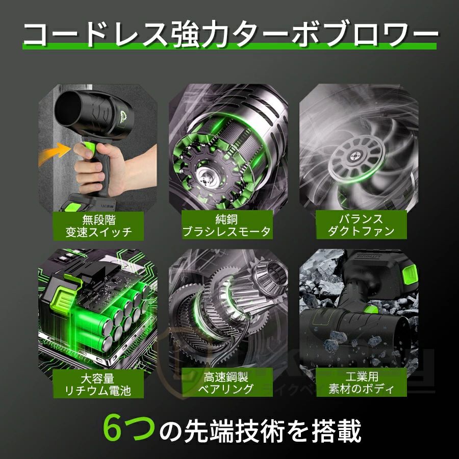 【2025進化強力版】ブロワー 洗車 充電式ブロワー 強力 ジェットドライブロワー 電...