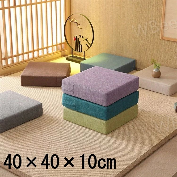 10センチ 角 スクエア お食事クッション 高反発 10cm 分厚い イス 座布団 一人暮らし 椅子 軽い 座る 子供 四角 子供用 椅子用 クッション フロアクッション 食卓 硬い クッション 硬め 床 沈まない クッション 高さ調整 低い