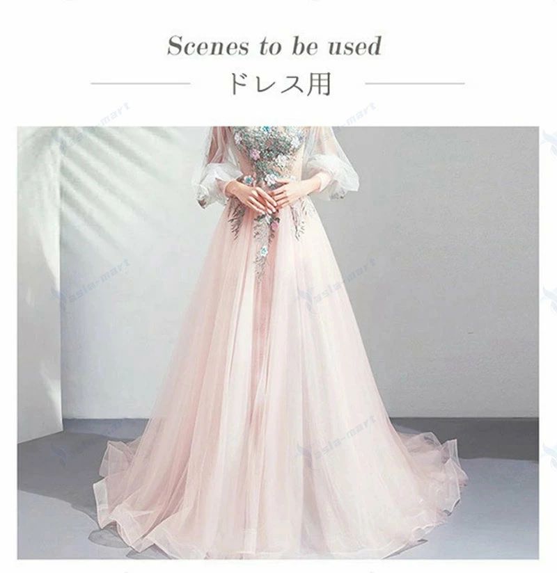 hokutostoreのパニエ ホワイト白 ワイヤー入り 骨あり Aライン ロリータパニエ 大人 ロング丈 結婚式 ウェディングドレス用 演奏会 発表会 ハロウィンコスプレ ステージ用衣装 仮装 コスチューム かわいい メイド｜アングル2