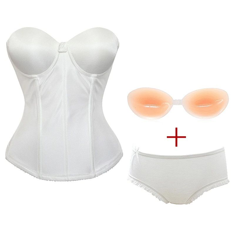 商品説明 商品番号：HSXW-SSY001 セット内容：インナー・下着・ヌーブラ・延長帯 サイズ参考： Aさん：身長155cm　体重43kg　ウエスト62-68cm　70B6ボタン Bさん：身長160cm　体重50kg　ウエスト68-74c...