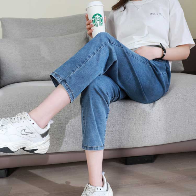 妊娠後期 ズボン 薄手 ジーンズ 妊婦 夏 臨月 ズボン カジュアル 妊婦服 涼しい ボ...
