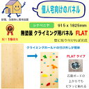 【個人宅向け - シナベニヤ】無塗装 クライミングウォール用パネル FLAT（915 x 1825 mm 、表面サラッと、塗装なしの木目、Boltタイプ、パネルの裏側に金具の出っ張りを無くした、個人宅向けのボルダリングボード