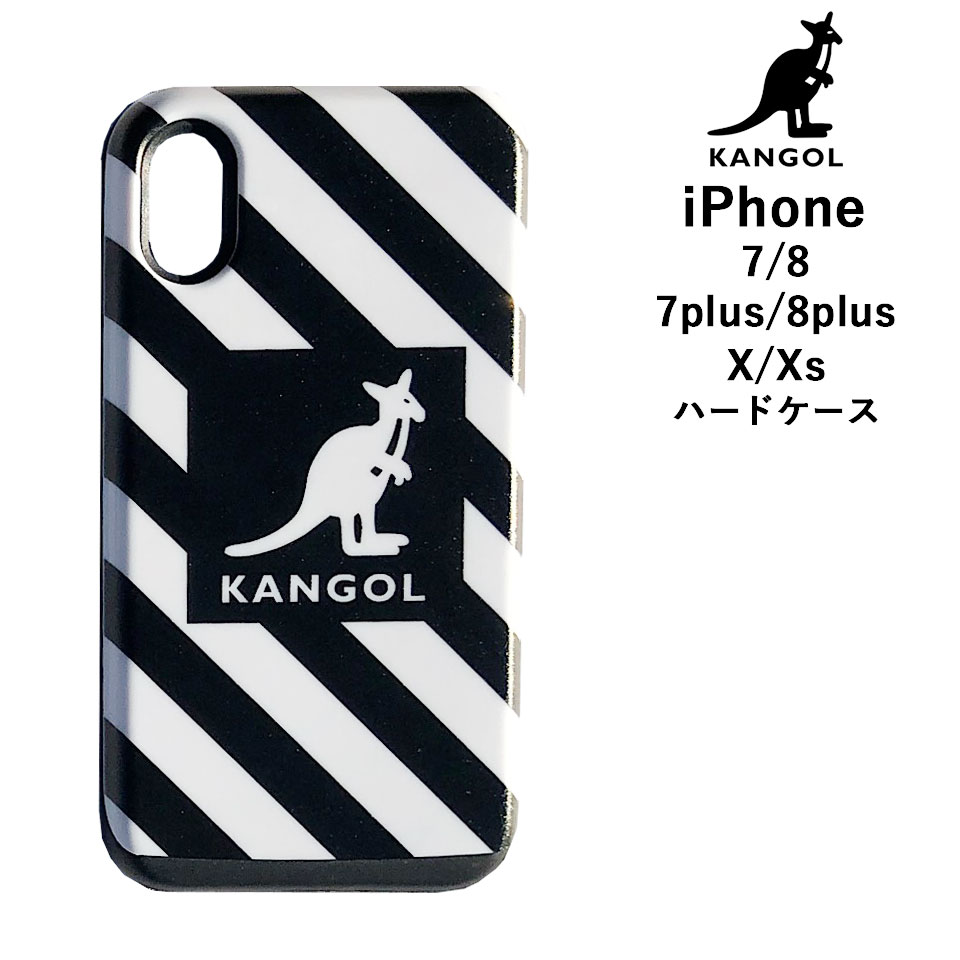 【送料無料ゆうパケット】【KANGOL カンゴール】iPhoneケース iphone ケース iPhone7 iPhone8 ハードケース iPhone7Plus iPhone8Plus Plus　iPhoneX iPhoneXR iPhoneXmax　 スマホケース ハードカバー ハード カバー アイフォン バッグイン