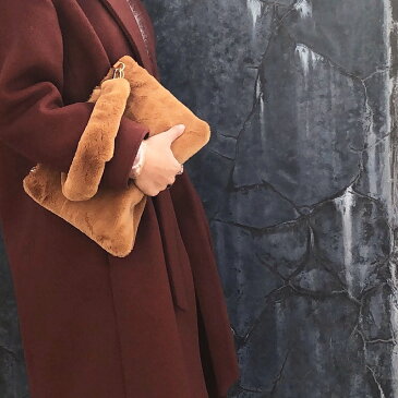 今だけ50%OFFクーポン!送料無料【M SELECT】2WAYファースクエアBAG ファー 2way バック バッグ クラッチ レディース メンズ ユニセックス コンパクト サブバッグ セカンドバッグ おしゃれ オシャレ プレゼント バレンタイン