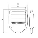 【ネコポス便対応】 NIFCO LL プラスチックパーツ テープアジャスター / Tape Adjuster LL：LL20