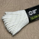 【ネコポス便対応】 反射材 + 蓄光【 3m カット売り】 反射材 付き 蓄光パラコード glow 反射 7 Strand 550 lbs Paracord 中芯7本入 パラコード , 太さ3.5-4.0mm , アメリカ Atwood Rope 社製 , 反射材付き 蓄光 夜 光る パラコード