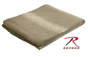 【送料無料】ROTHCO ロスコ 10244 EUROPEAN SURPLUS STYLE WOOL BLANKET タオル / ブランケット　大きさ：157センチ×203センチ　※サイズについて：輸入ロットにより多少異なる場合があります。Italian Army Type Wool Blanket Replica