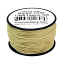 【ネコポス便対応】 【 125ft(約38m) / 色：Yellow 】 Kevlar Micro Cord アメリカ製 , Atwood Rope MFG社製 ケブラー マイクロコード マイクロコード 太さ：約1.18mm 100％アラミド繊維 ※アイボリーに近いイエローカラーとなります。