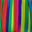 【ネコポス便対応】 【 10m カット売り / 色：Rainbow グラテーション 】7 Strand 550 lbs Paracord ポリエステル製 中芯7本入 パラコード 550ポンド ※グラテーションになっている為 色の出方がひとつひとつ異なります。