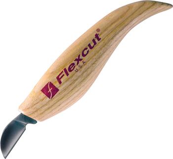 【ネコポス便対応】 Flexcut Chip Carving Knife / クリップ カービングナイフ：FLEXKN15【Flexcut 社は　カービング ナイフ の 彫刻刀 製造メーカーです。ソープ,石鹸,木彫り,木工芸,フルーツ,ベジタブル,レザー,カービング用 彫刻ナイフ】