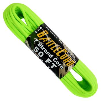 【 50ft 約15m / 色：Neon Green 】 Battle Cord アメリカ製 Atwood Rope MFG社製 バトルコード 太さ：約5.6mm 【ネコポス便対応】ネコポス便指定の場合は 厚さ制限のため 帯を解いての出荷と…