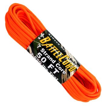 【 50ft 約15m / 色：Neon Orange 】 Battle Cord アメリカ製 Atwood Rope MFG社製 バトルコード 太さ：約5.6mm 【ネコポス便対応】ネコポス便指定の場合は 厚さ制限のため 帯を解いての出荷と…