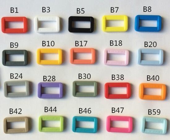 【ネコポス便対応】 LP15 , カン 角カン , Loop プラスチック POM製 15mm幅用【1個】※ご注文時に色を指定してください。テープとテープを連結する際に使用する部品です。