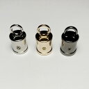 【ネコポス便対応】076 【ねじ固定式】カン付 円形 カツラ エンドキャップ , ロープ径 10mm , 11mm 径対応 , 合金製 エンドパーツ カツラカン...