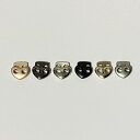 【ネコポス便対応】144 薄型 ハート メタル 金属(合金) ハート型 コードロック 2つ穴 , パラコード ストッパー , コードロック シューレースストッパ...