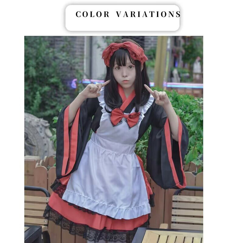 ホリーズのコスプレ ロリータ 和風 コスプレ 浴衣 着物コスプレ 仮装和服 袴 レディース 和風 コス 仮装 花魁 ドレス コスチューム衣装 巫女 着物 ドレス 大人 仮装 文化祭 余興 コスプレ 可愛い セクシー コスプレ仮装 女性 イベント ハロウイン衣装｜アングル2