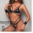 ボンテージ ビキニ セクシー レザーコスチューム キャットスーツ エナメル エロい ブラック コスプレ オールインワンホールダンス ベビードール ファッション テディ ファッションボディコン ハロウイン衣装 コスプレ仮装 女性 余興 イベント 余興 ハロウイン衣装