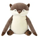 りぶはあと 背筋ピーン抱き枕 コットン リラワーク カワウソのくるり (全長約40cm) 姿勢サポート 猫背改善 78756-33(3)