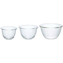 HARIO(ハリオ) 耐熱ガラス製ボウル 3個セット 900ml/1500ml/2200ml ミキシングボウル 調理用 ボール プレゼント ギフト 贈り物 MX...