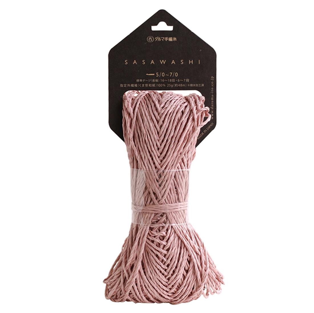DARUMA SASAWASHI 毛糸 並太 Col.4 ピンク 系 25g 約48m 01-4110