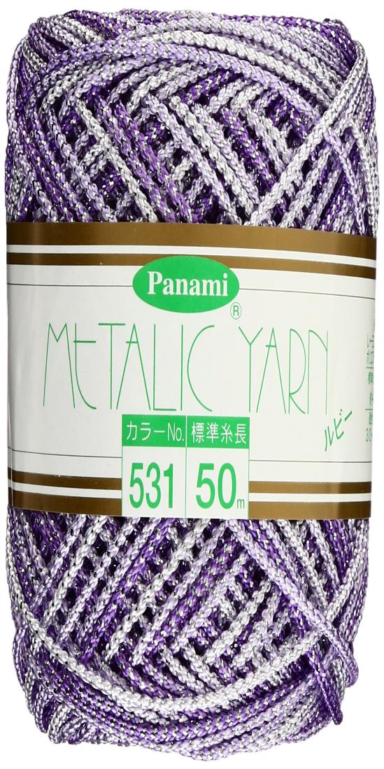 タカギ繊維(Takagi Seni) Panami メタリックヤーン ＜ルビー＞ COL.531 50m
