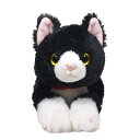 サンレモン ひざ ねこ ハチワレ S 13×36×15cm ぬいぐるみ アニマル P-6242(3)