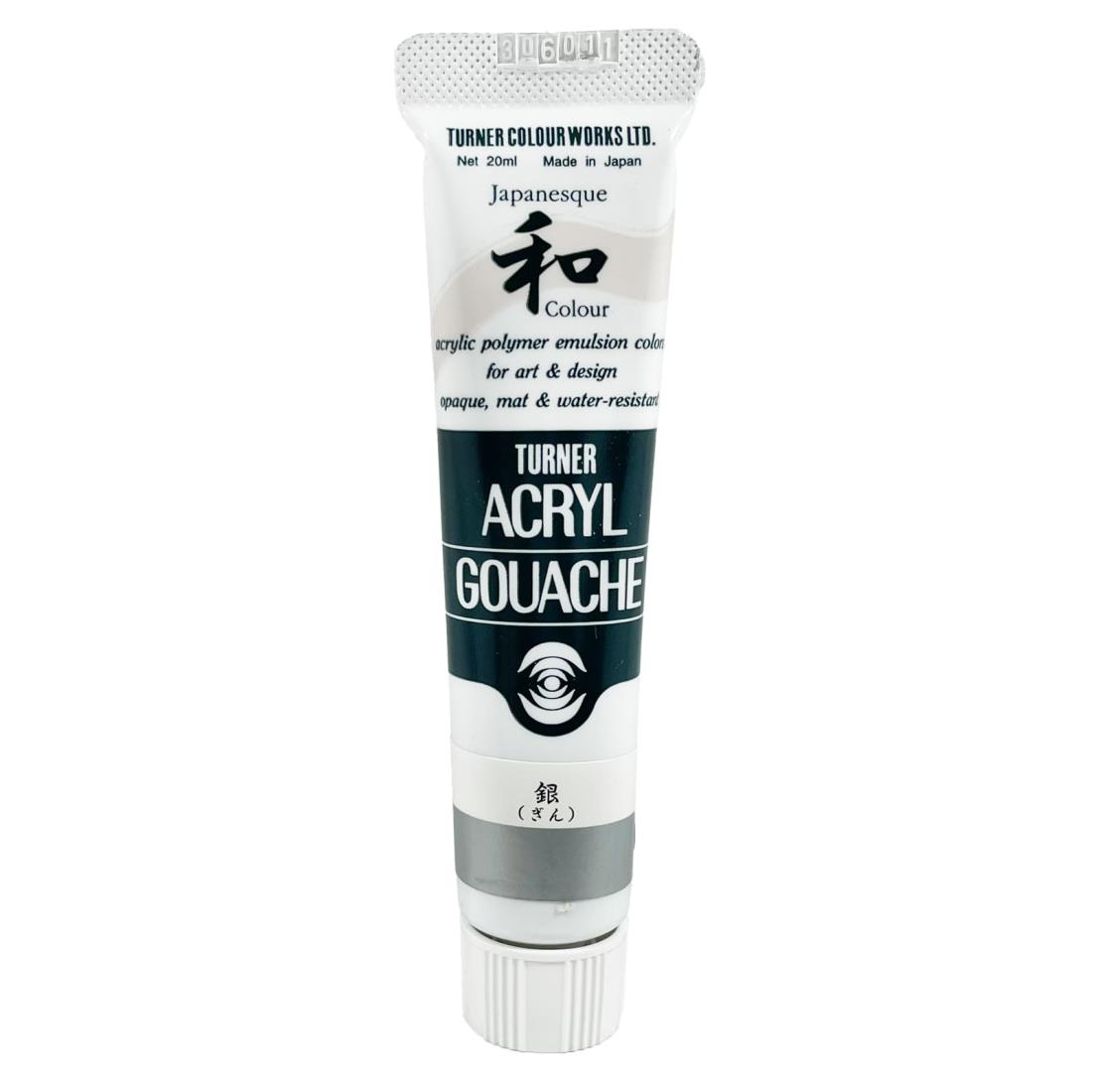 ターナー色彩 アクリルガッシュ ジャパネスクカラー 銀(ぎん) AG020380 20ml(6号)