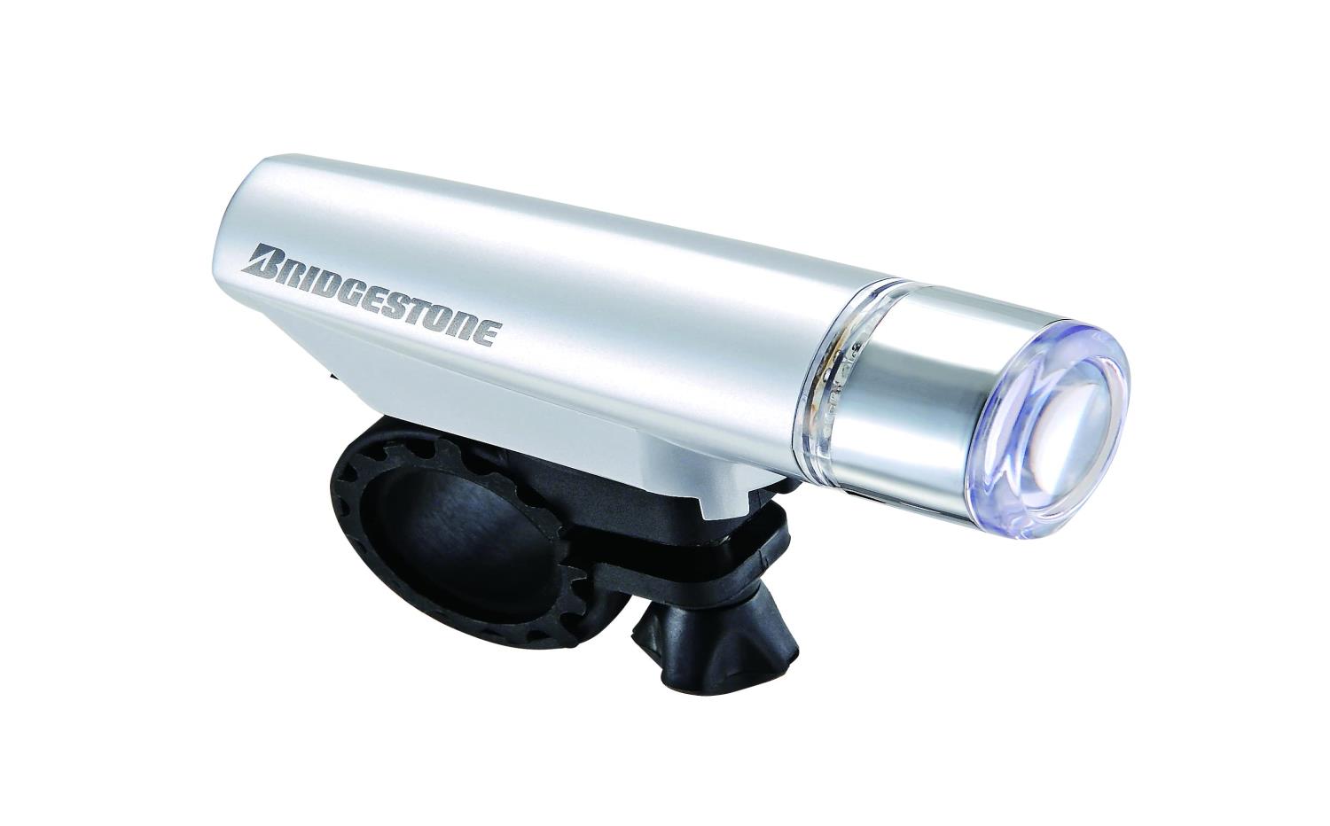 ブリヂストン(BRIDGESTONE) スリムセーフティライト 自転車 ライト 電池式 シルバー 小型 HLーSP1.A P6..