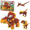 ラキュー (LaQ) ダイナソーワールド(DinosaurWorld) トリケラトプス&プテラノドン