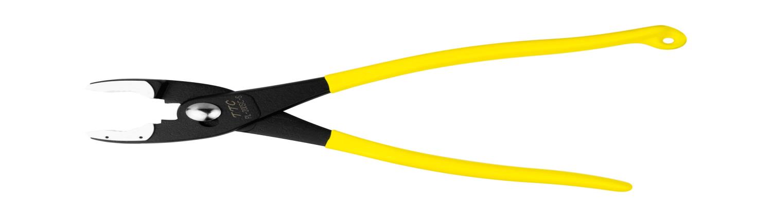 ツノダ TTC ぷらイヤー 樹脂付き 傷つけない バネ付 200mm PL-200SC-S