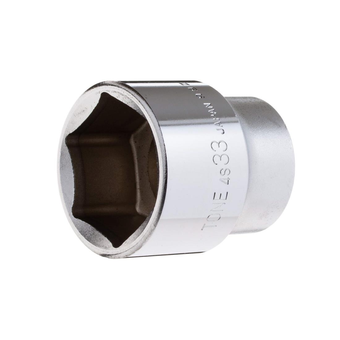 トネ(TONE) ソケット(6角) 4S-33 差込角12.7mm(1/2”) 二面幅33mm
