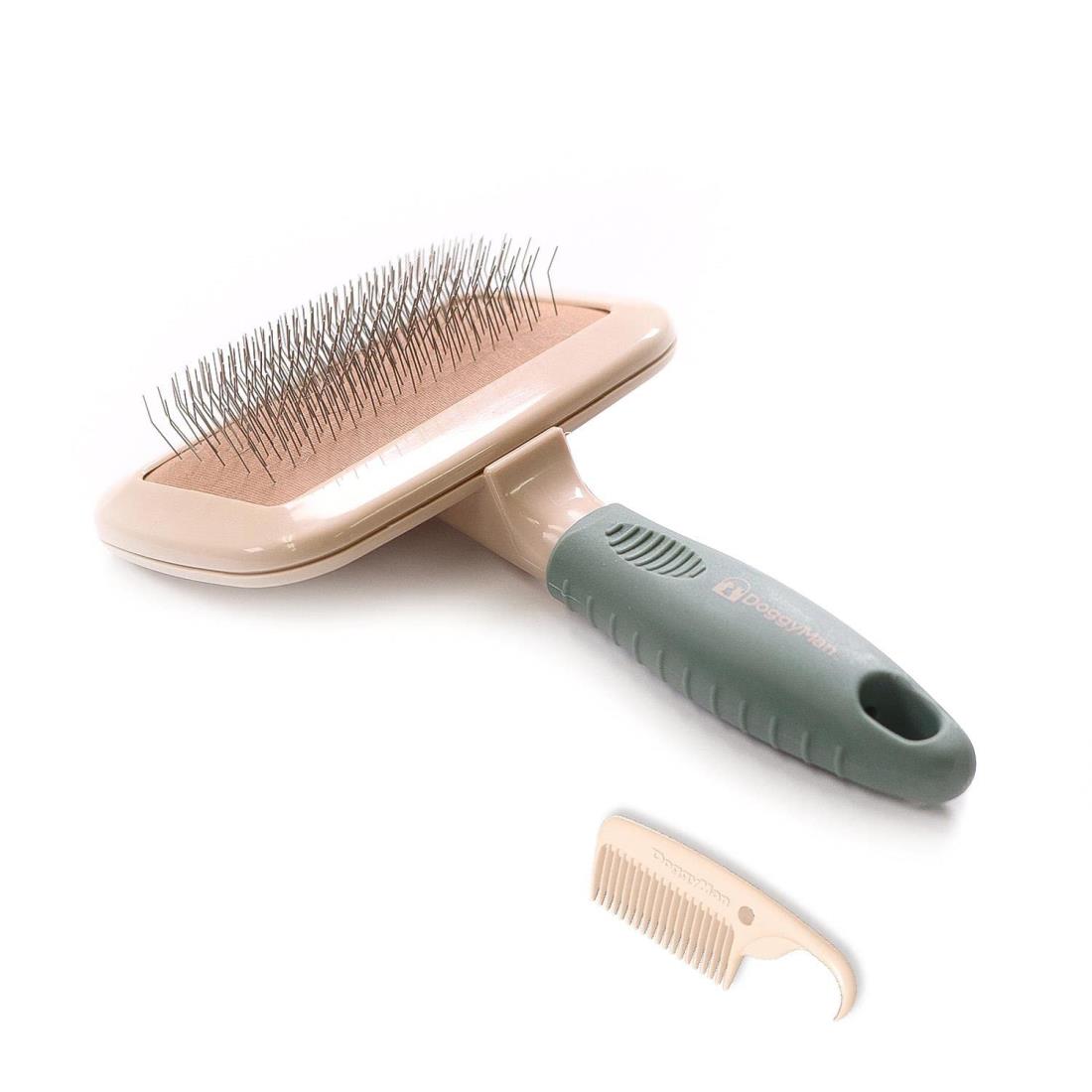 ドギーマン ペット美容室 角型スリッカーブラシ M 犬、猫