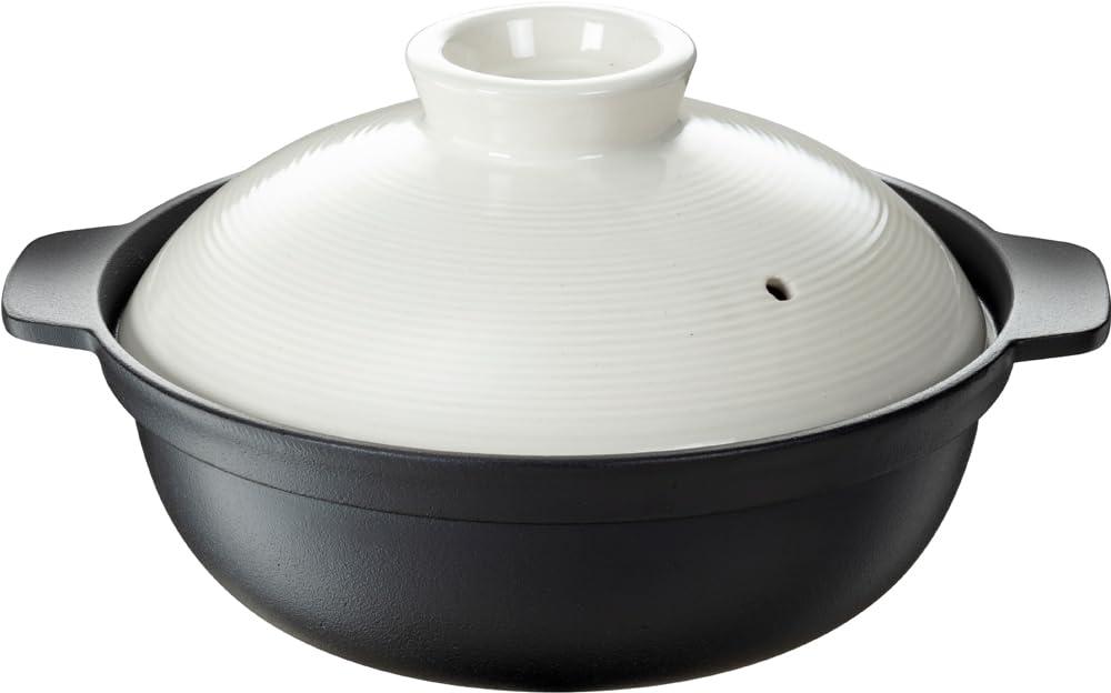 イシガキ 鉄鋳物 鍋 8号 3～4人用 約幅28×奥行24×高さ8cm 容量1.8L デリッシュ・ライフ IH 直火 対応可