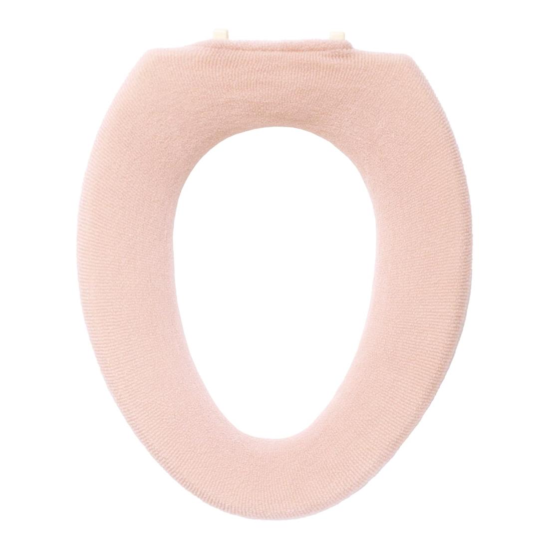 オカ(OKA) フルールブラン トイレ便座カバー O型専用タイプ ピンク (洗える 厚手 花柄 フェミニン)
