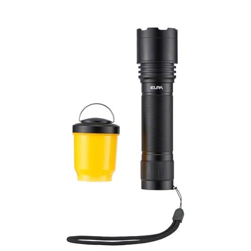 エルパ(ELPA) 大光量アルミライト 明るさ1500lm散光HI時 防沫形IPX4 フォーカス機能付き DOP-EP1100