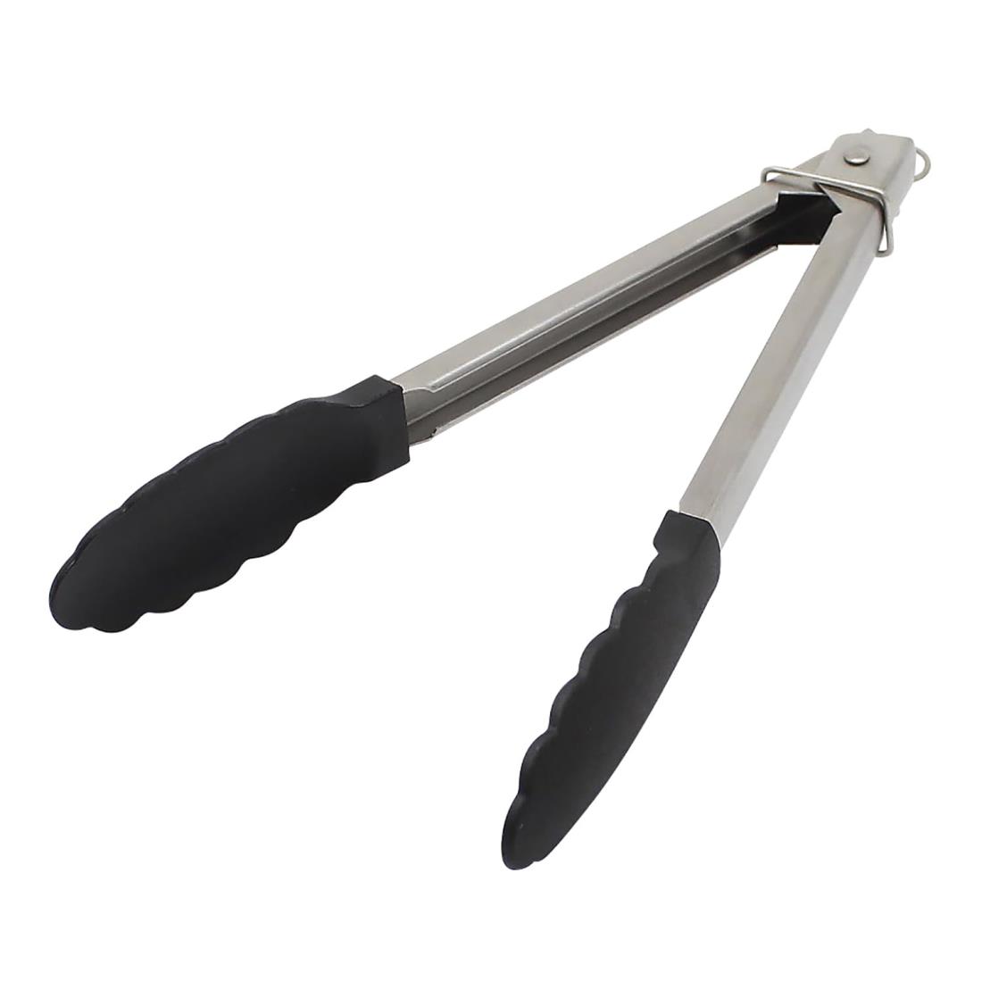 貝印 KAI 調理用 ナイロン トング 24cm ストッパー付 食洗機 対応 KAI KITCHEN シルバー 日本製 DH8080