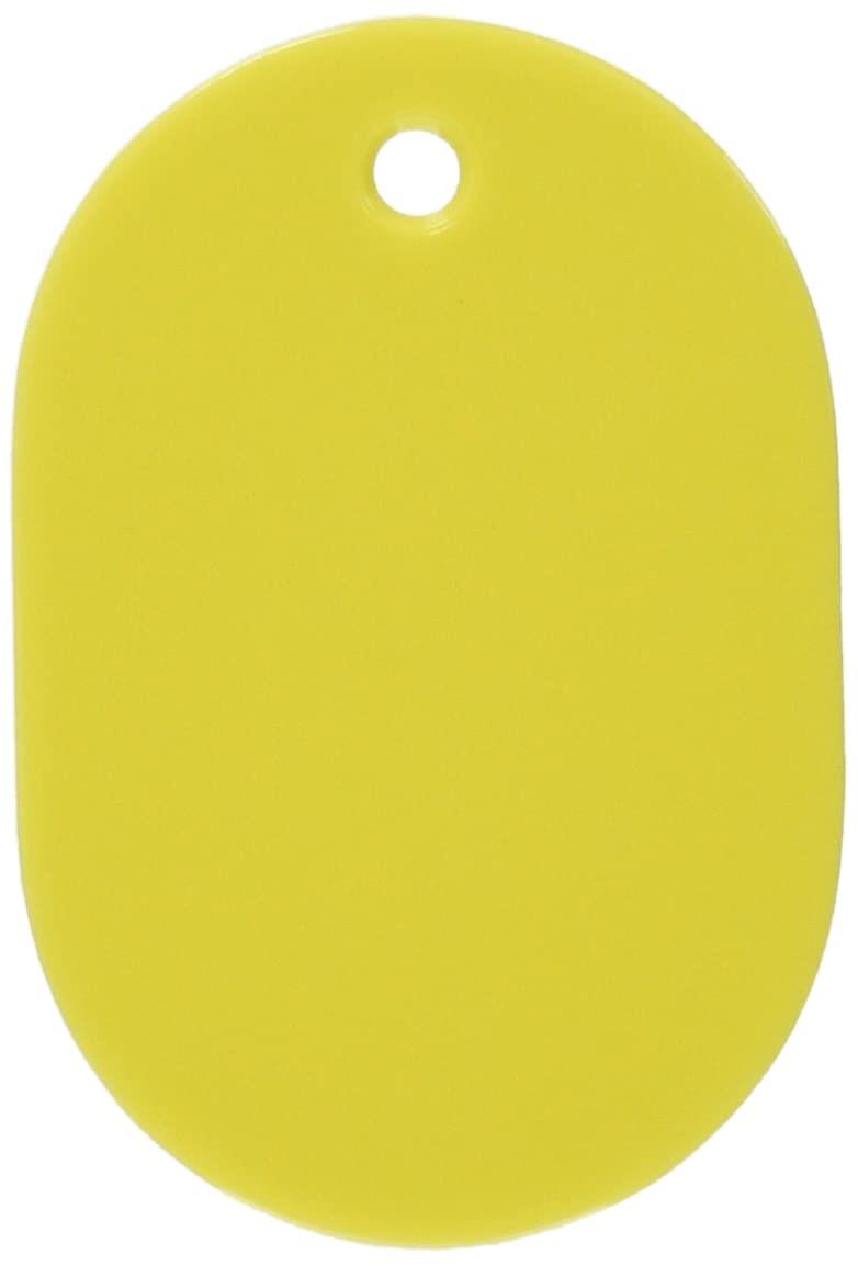 TRUSCO(トラスコ) 小判札 大 60X40mm 5枚入 黄色 THFLY