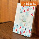 《ネコポス送料無料》【大判】御朱印帳(納経帳) うずまき金魚(白) 朱印帳 納経帳 集印帳 かわいい