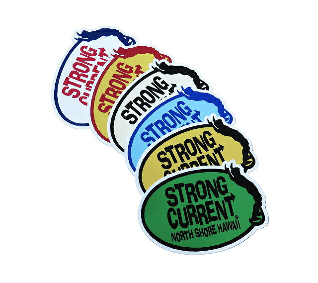 Rakuten - ハワイアン雑貨 ステッカー 雑貨 ストロングカレント STRONG CURRENT ハワイアン 15cm サーフ ハワイ おしゃれ