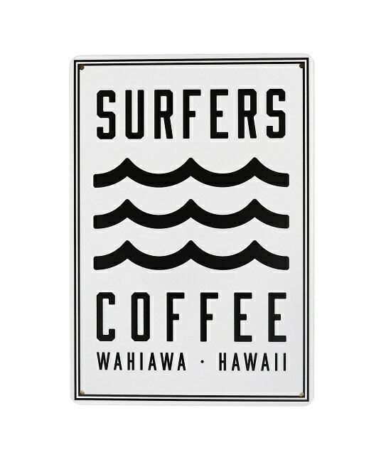 サインボード ハワイアン雑貨 インテリア サーファーズコーヒ ハワイアン サインプレート SURFERS COFFEE 雑貨 看板 ハワイ インテリア アルミ