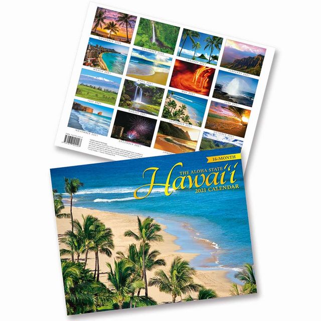 2021年 ハワイ フォトカレンダー(アロハステート ハワイ/Hawaii) ハワイアン雑貨ハワイ直輸入 アイランドヘリテイジ インテリア メール便対応 送料無料 ハワイお土産