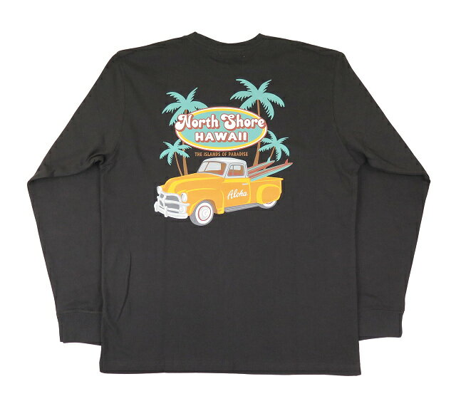 長袖 Tシャツ メンズ Hulalani Hawaii フララニ ハワイアン (メンズ/チャコールグレー) 234HU1LT033 サーフブランド 送料無料 ハワイアン雑貨 ハワイアン 雑貨 ハワイ