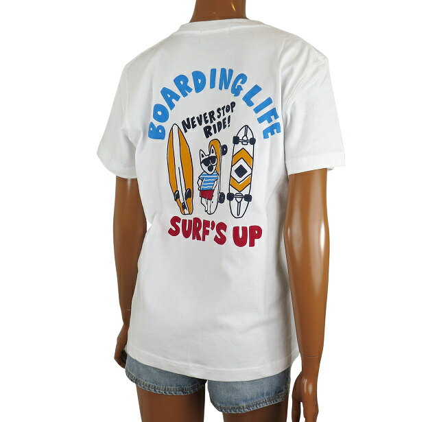 半袖 Tシャツ レディース サーフズアップ ハワイ サーフブランド SURFS UP (レディース/ホワイト) ハワイアン雑貨 232SU2ST014 送料無料 サーフ ハワイ