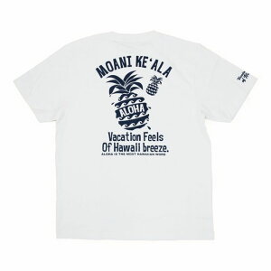 SALE ハワイアン雑貨 ハワイアン 雑貨 ALOHA MADE アロハメイド メンズ 半袖 Tシャツ (メンズ ホワイト) 202MA1ST041WH フララニ メール便対応可 サーフブランド ハワイアン 雑貨 ハワイ ハワイアン