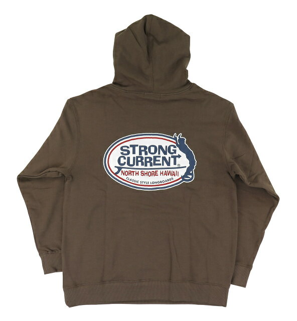 パーカー メンズ フーディー ストロングカレント STRONG CURRENT サーフブランド 長袖 ハワイアン (メンズ/モカブラウン) 234SC1PK001 ハワイアン雑貨 スウェット ハワイ カジュアル