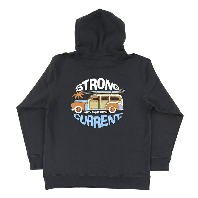 パーカー メンズ フーディー ストロングカレント STRONG CURRENT サーフブランド 長袖 ハワイアン (メンズ/チャコールグレー) 234SC1PK003 ハワイアン雑貨 スウェット ハワイ カジュアル