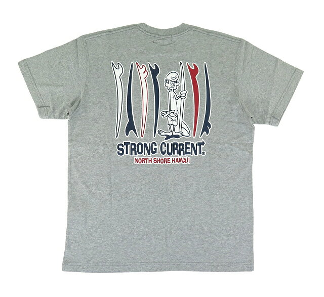 半袖 Tシャツ メンズ ストロングカレント STRONG CURRENT 新作 ハワイ ハワイアン サーフブランド (メンズ/グレー) ハワイアン雑貨 242SC1ST071 サーファー おしゃれ