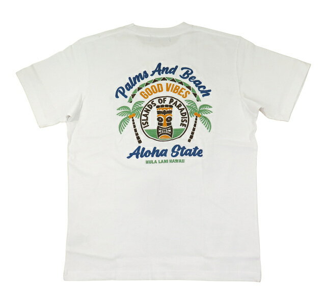 メンズ 半袖 Tシャツ フララニ ハワイ ハワイアン Hulalani Hawaii サーフブランド (メンズ/ホワイト) ハワイアン雑貨 232HU1ST053 送料無料 サーフ 雑貨 ハワイ